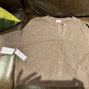 Wilfred for Aritzia Soft Brown Cardigan